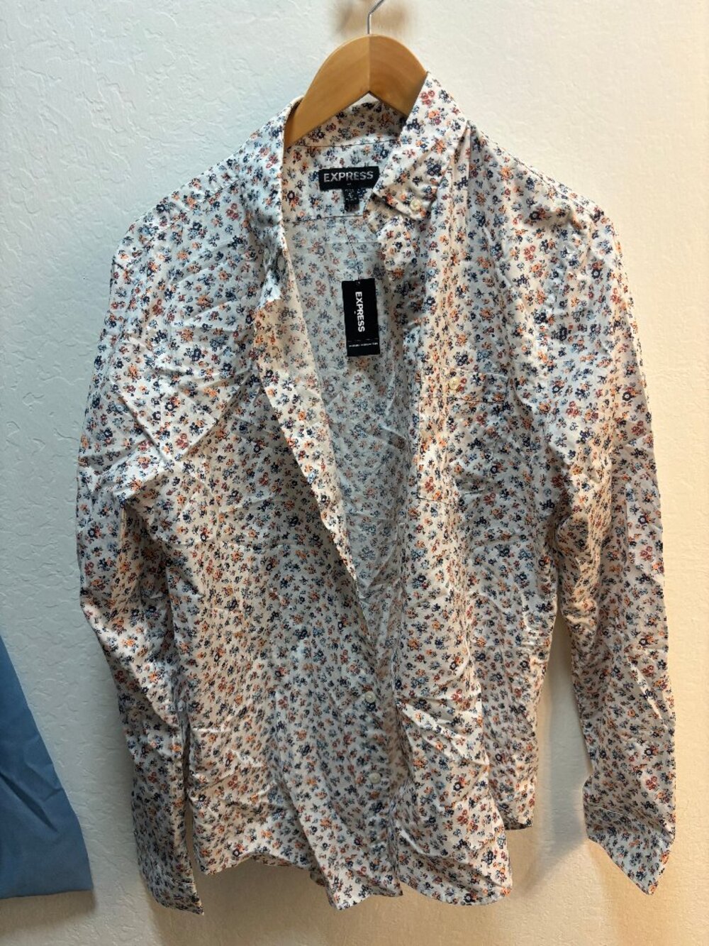 Express Floral Long-Sleeve Button Up - Brand New with Tags!